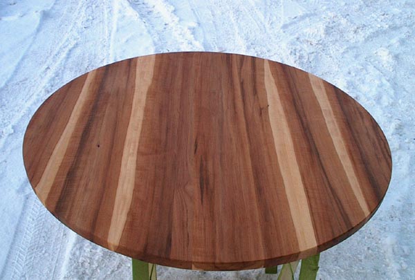 Tischplatte in Birnbaum